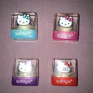Pack of 4 Special Edition Hello Kitty Softlips